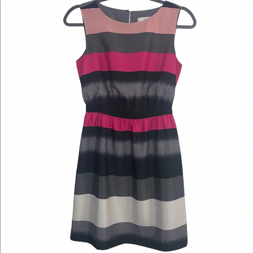 Ann Taylor LOFT size XS stripe Spring dress - Picture 3 of 7
